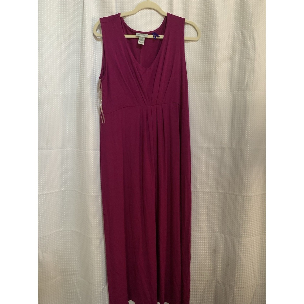 Catherine's Womens Size 0xwp Sleeveless Raspberry Dress